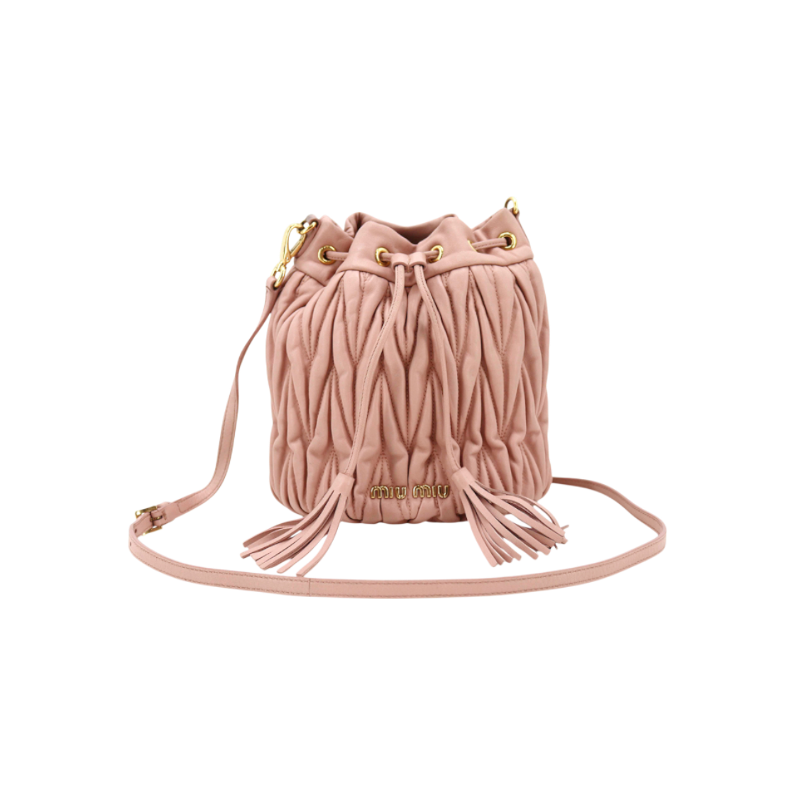IT4EOTOTPPWM Miu Miu Matelasse Bucket Bag 5BE014