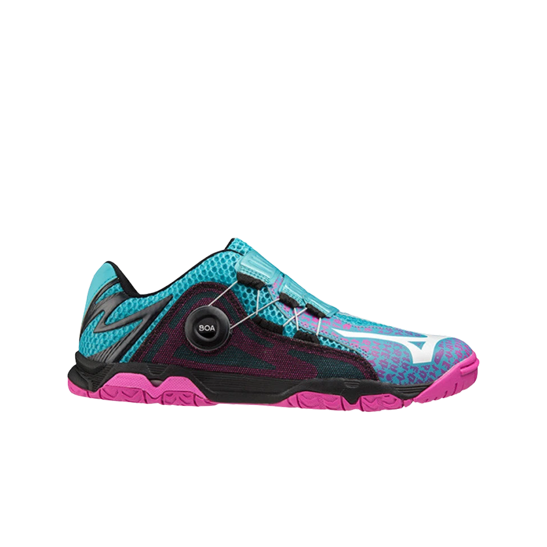 81GA201205 Mizuno Wave Medal Boa Blue Curacao White