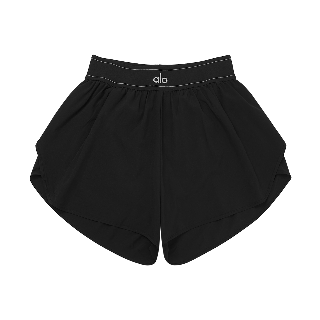 (W) 알로 요가 매치 포인트 쇼츠 블랙((W) Alo Yoga Match Point Shorts Black)