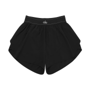 (W) Alo Yoga Match Point Shorts Black
