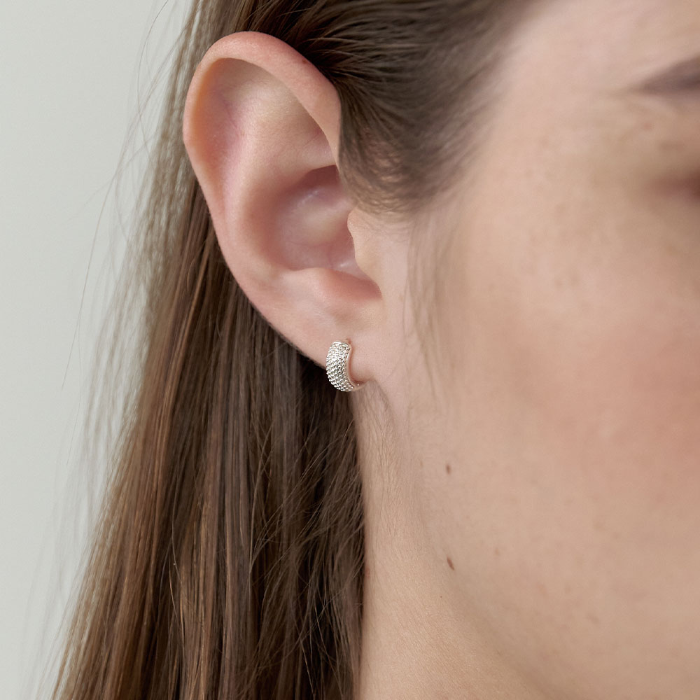 러브미몬스터 티니 도트 링 귀걸이 실버(lovememonster Tini Dots Ring Earrings Silver) - 2