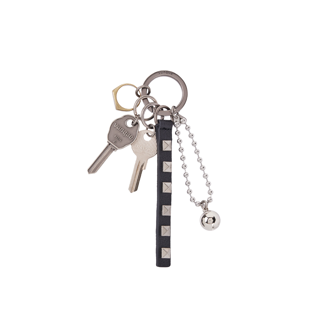 분크 스터드 번들 키 참 블랙(vunque Stud Bundle Key Charm Black) - 4