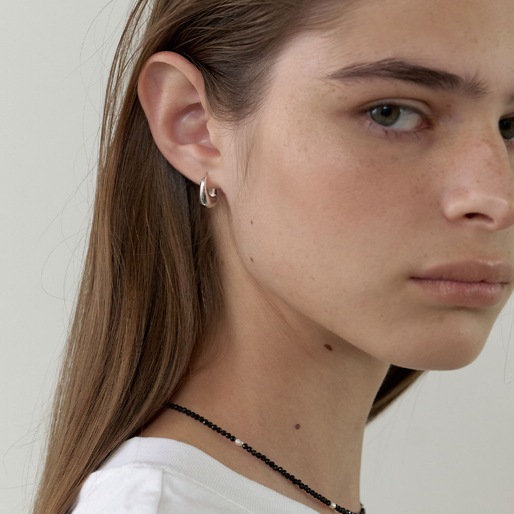 러브미몬스터 루프 링 귀걸이 실버(lovememonster Loop Ring Earrings Silver) - 3