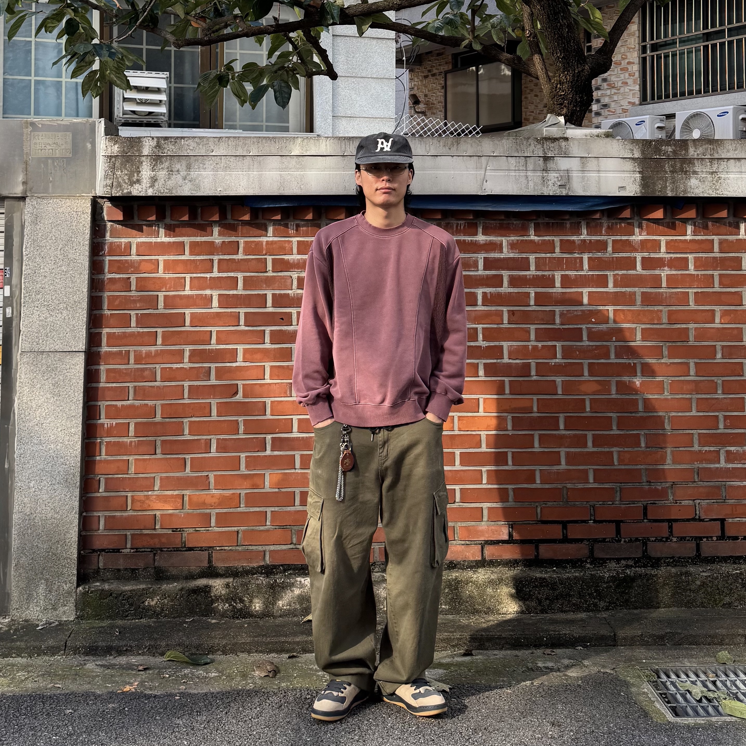 Jordan Session Khaki Anthracite 착용 스타일 - 1