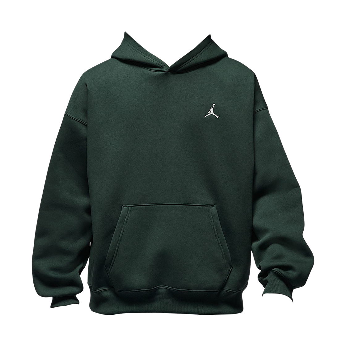IB7236-316 Jordan Brooklyn Fleece Oversized Pullover Hoodie Midnight Green Sail (IB7236-316)