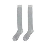 lovememonster Shining Up Knee Socks Silver