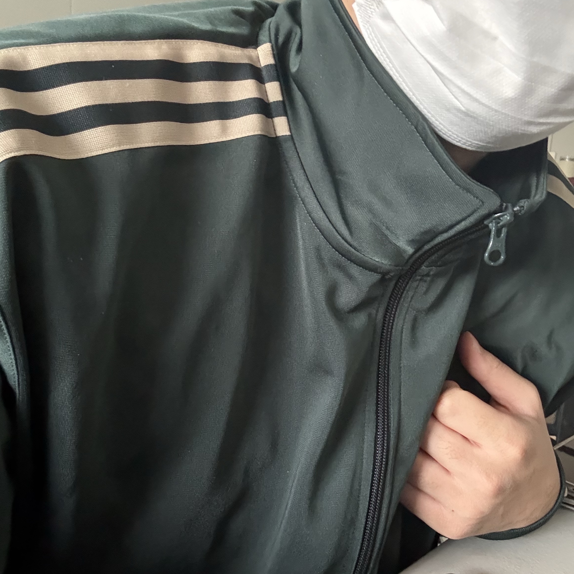 Adidas Originals Beckenbauer Track Jacket Shadow Green - KR Sizing 착용 스타일