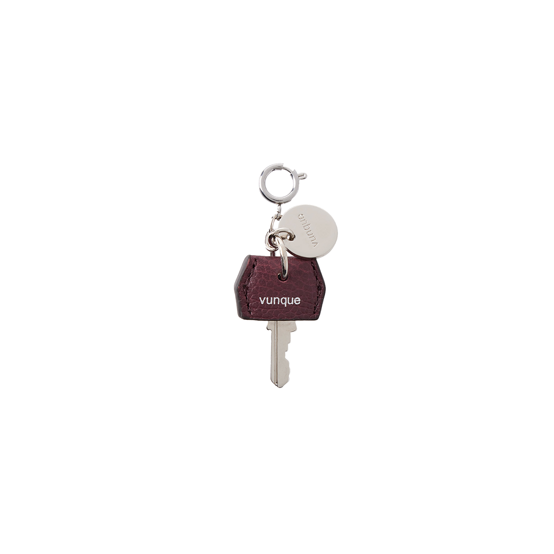 P0000FIY_K vunque Leather Key Charm Piccolo Wine