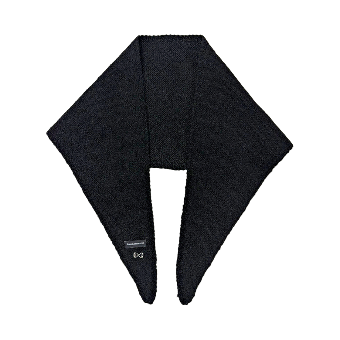 러브미몬스터 쁘띠 삼각 울 스카프 블랙(lovememonster Petit Triangle Wool Scarf Black) - 1
