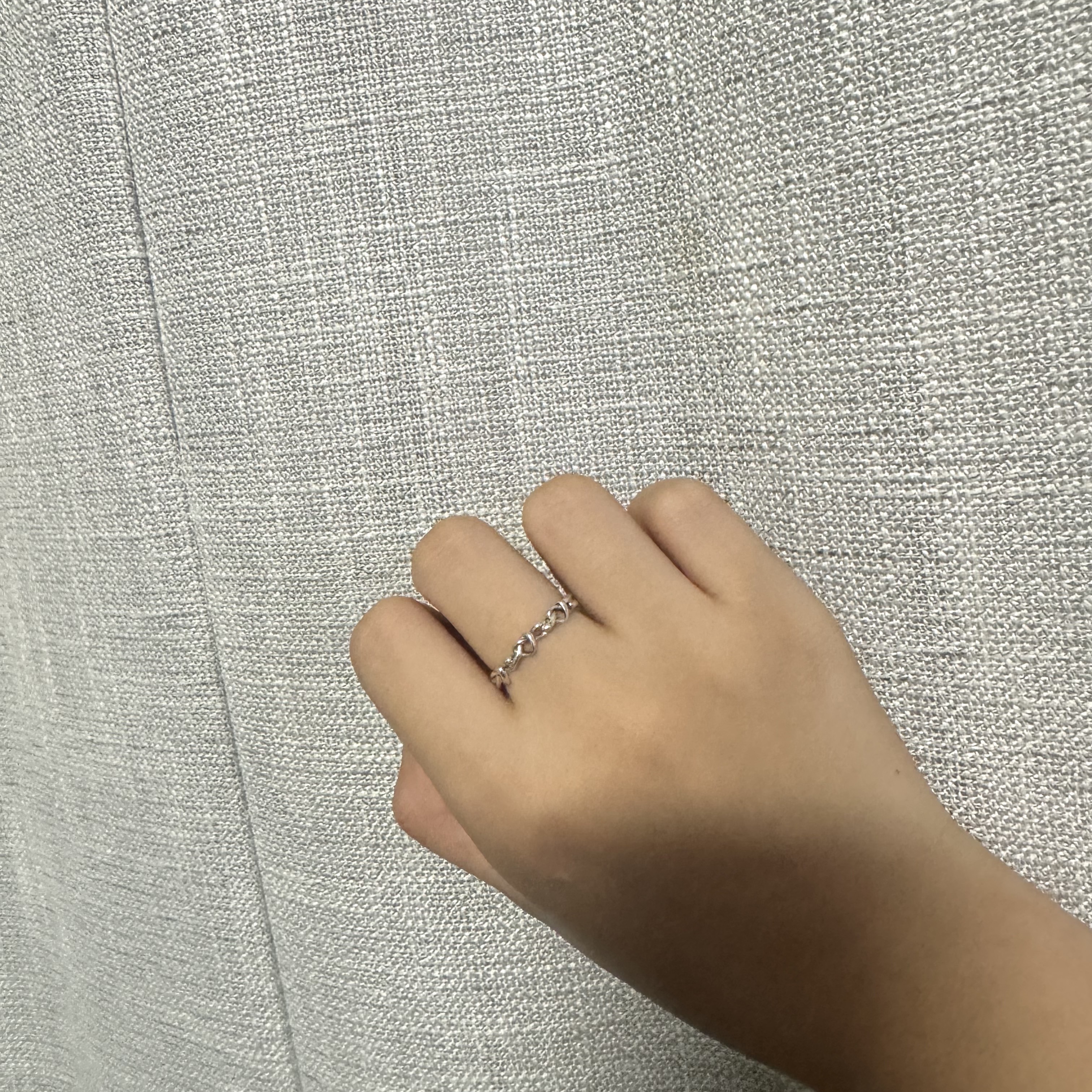 (W) Pandora Knotted Hearts Ring Sterling Silver 착용 스타일