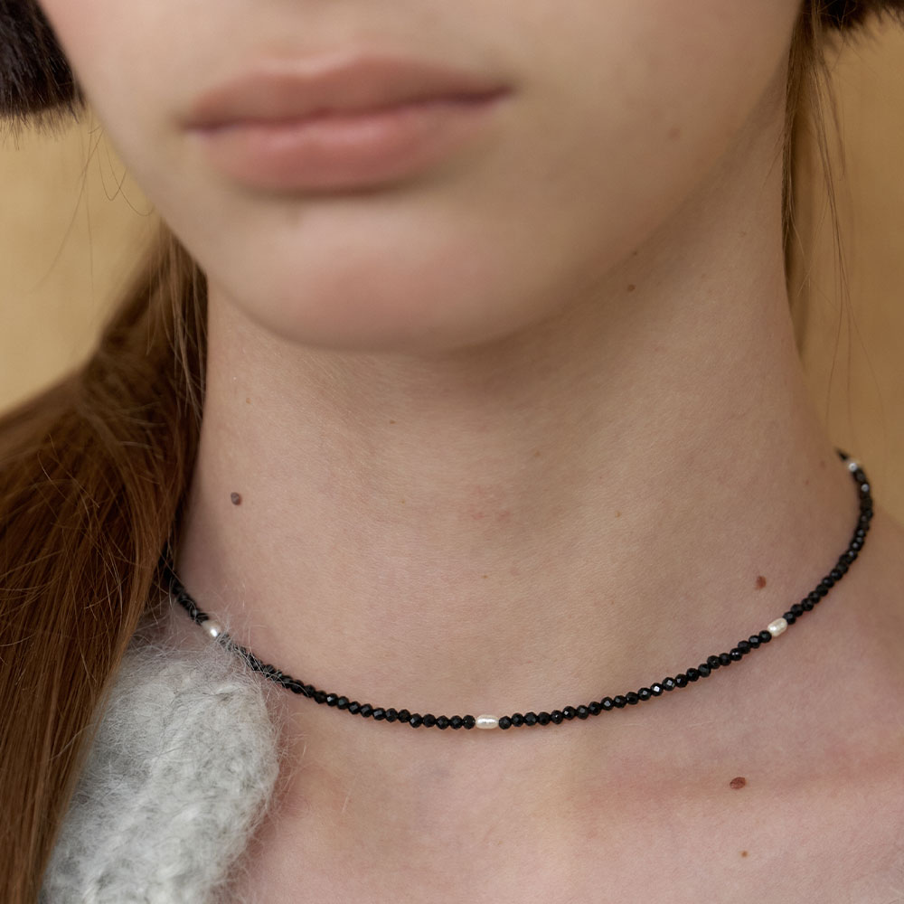 러브미몬스터 블랙 & 화이트 목걸이 블랙(lovememonster Black & White Necklace Black) - 4