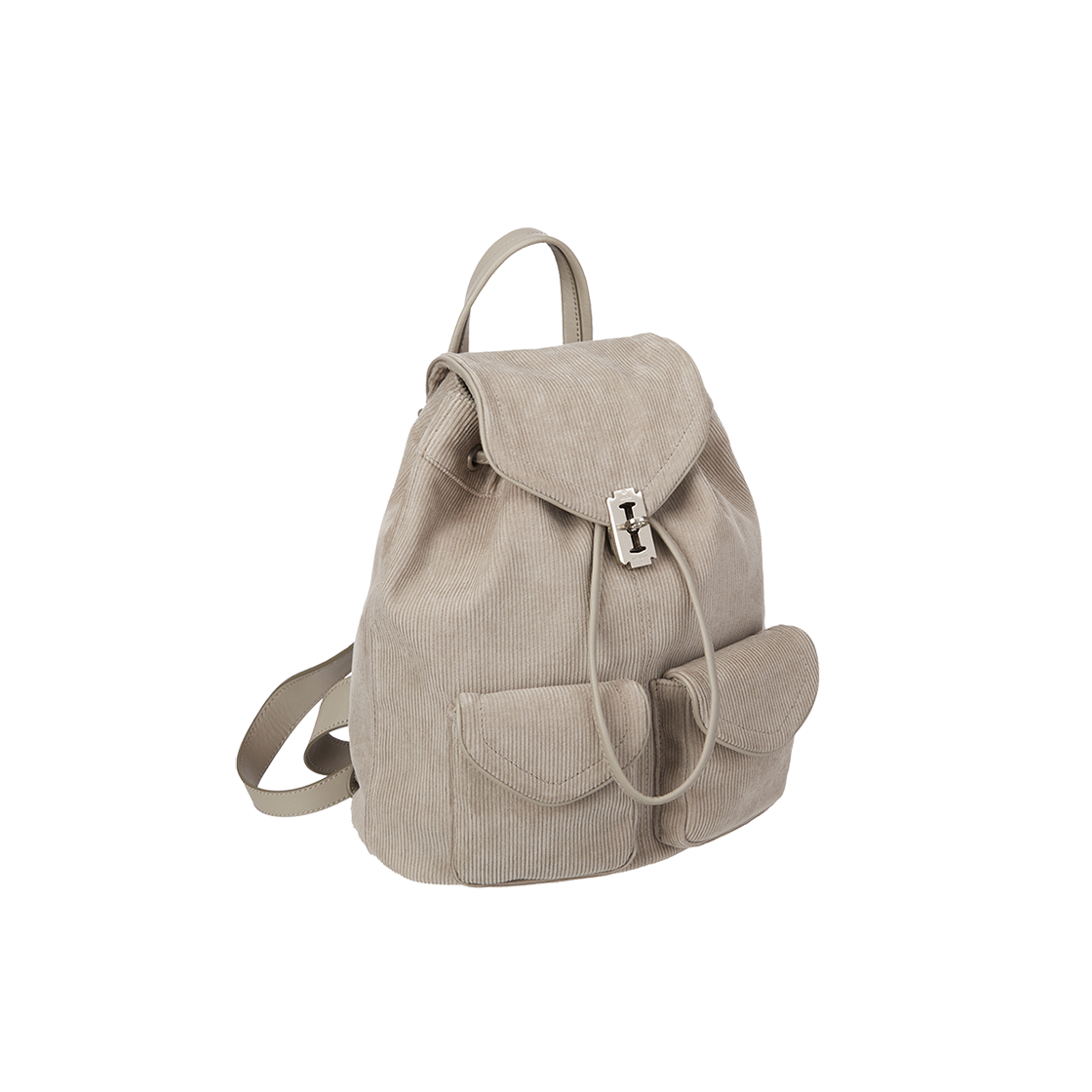 분크 오캄 두 더블 포켓 코듀로이 백팩 미듐 베이지