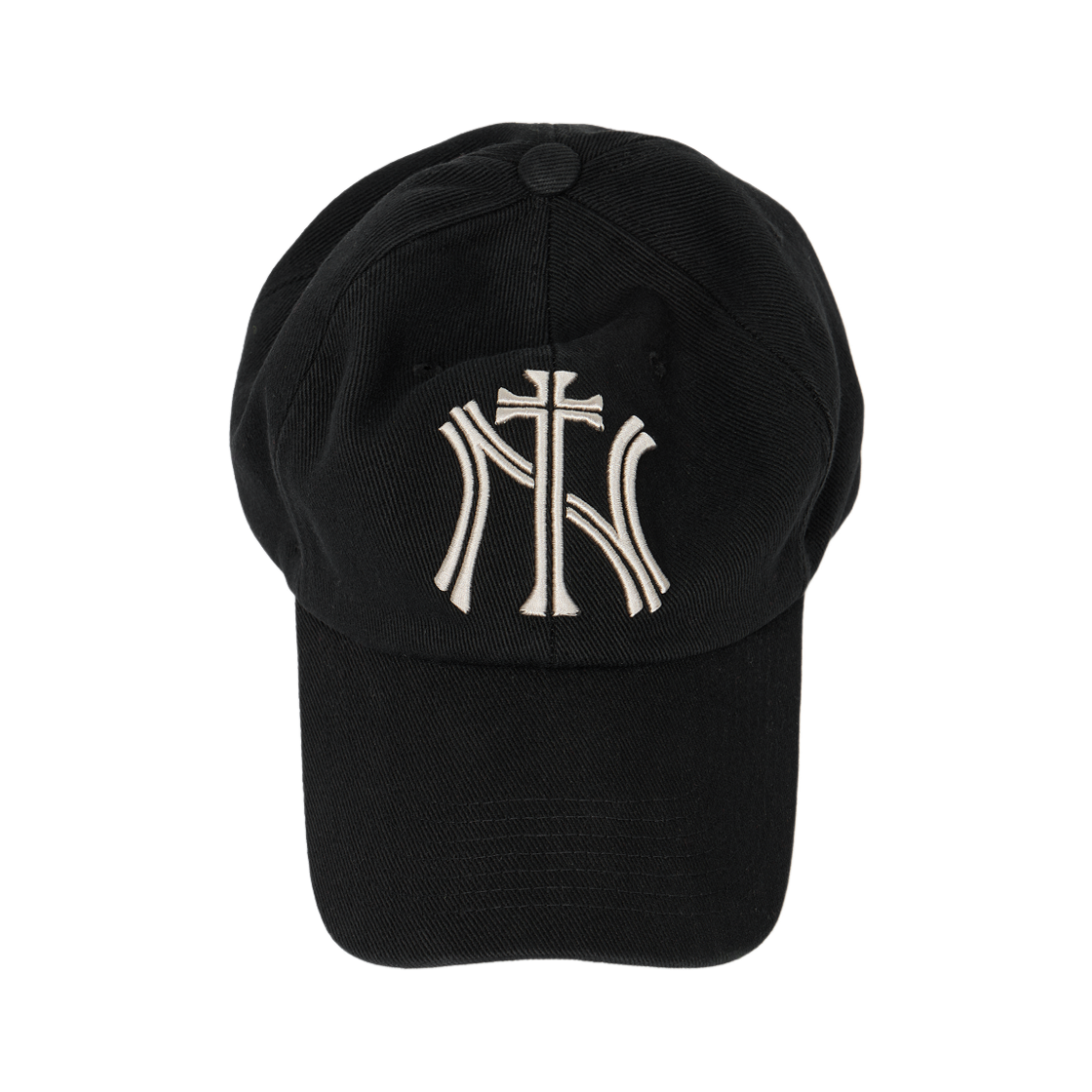 이티씨이 엔와이 크로스 워시드 캡 블랙(ETCE Ny Cross Washed Cap Black)