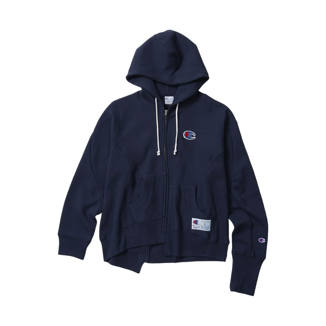 챔피온 x 언더커버 리버스 위브 스트럭처드 후드 집업 다크 네이비(Champion x Undercover Reverse Weave Structured Hoodie Zip-Up Dark Navy)