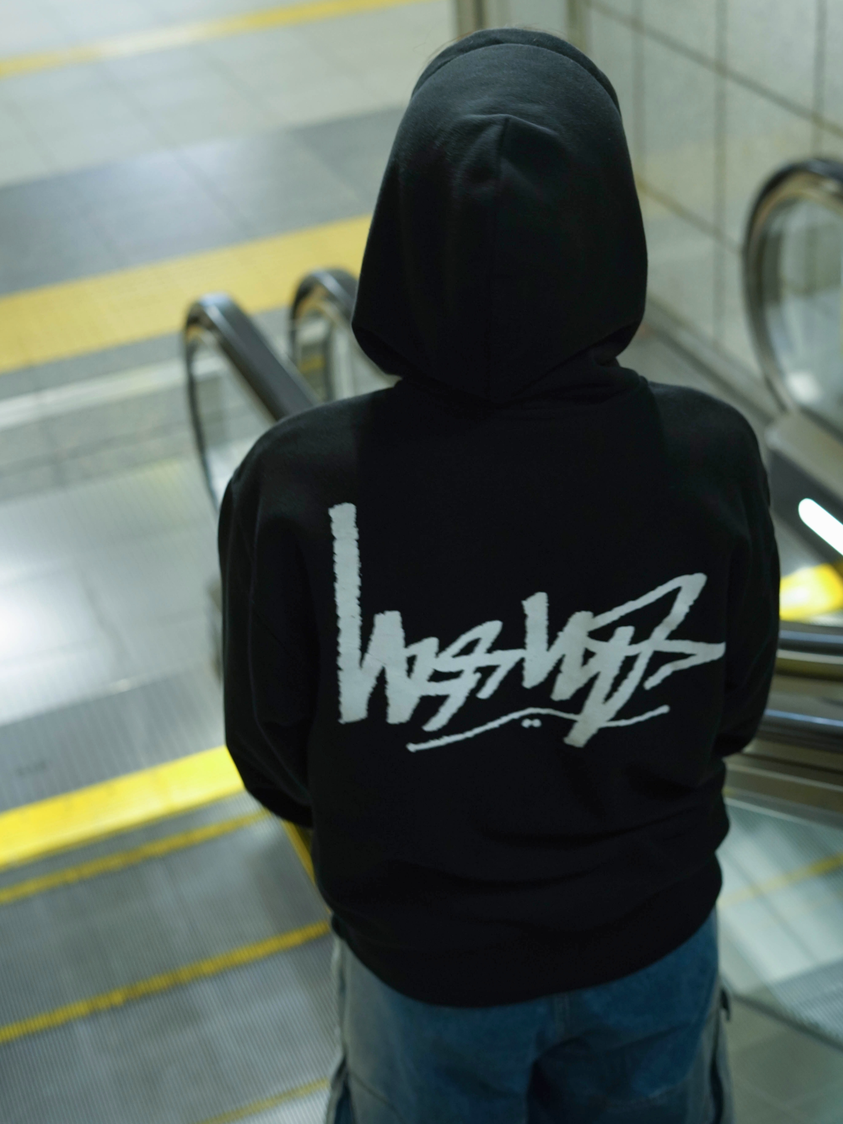 Stussy Flipped Zip Hoodie Black 착용 스타일