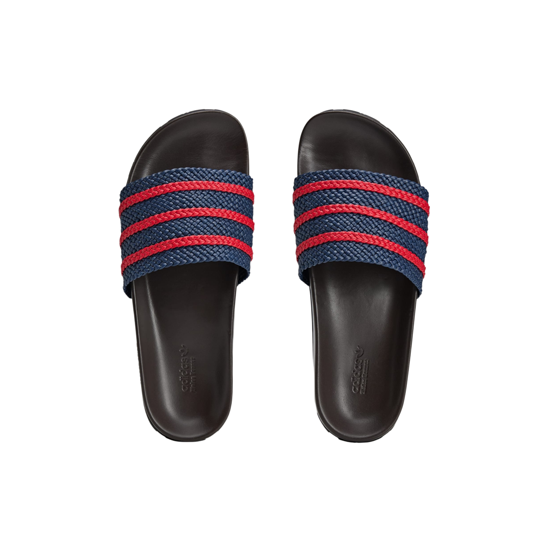 아디다스 x 웨일스 보너 아딜렛 나이트 인디고 베러 스칼렛(Adidas x Wales Bonner Adilette Night Indigo Better Scarlet) - 2