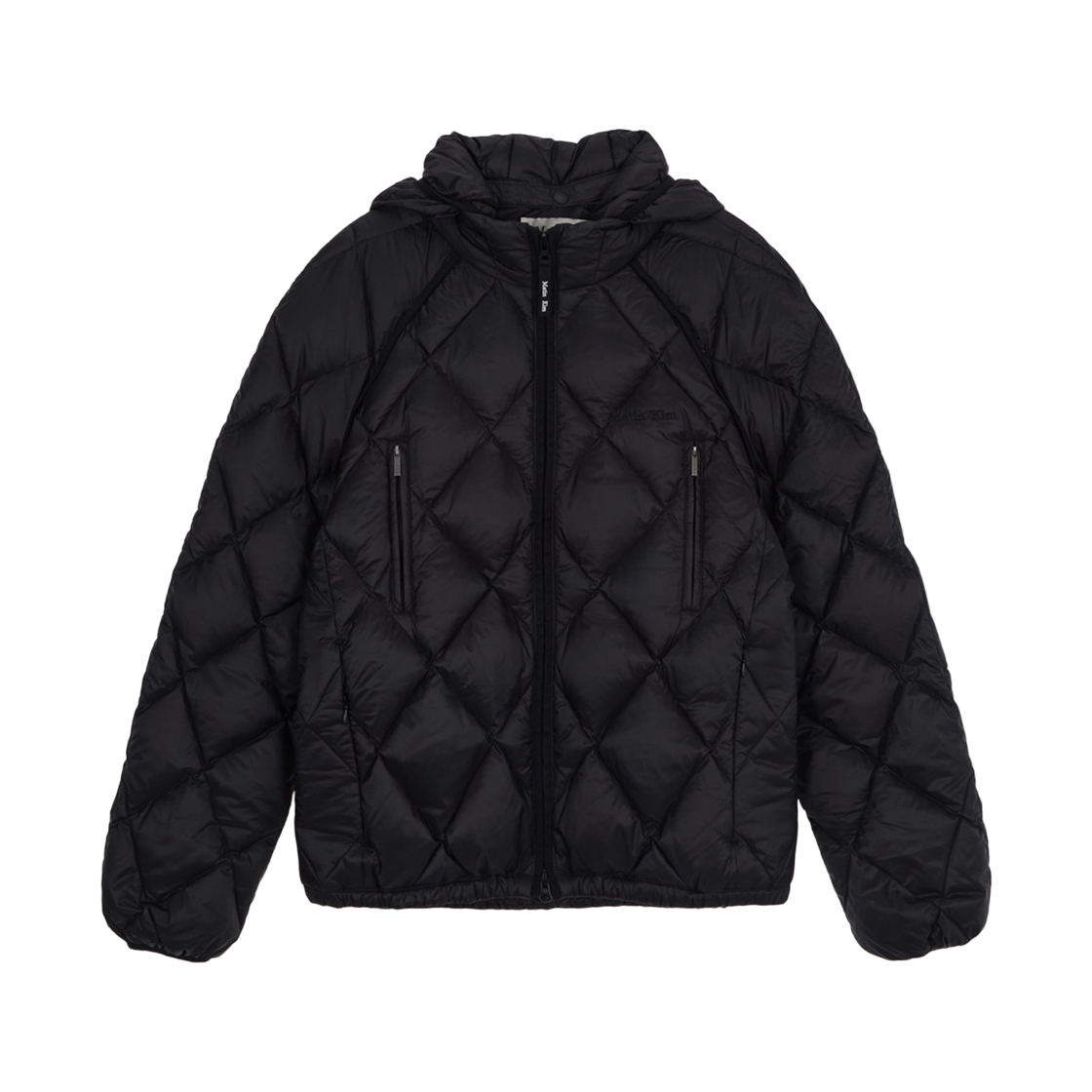 마뗑킴 퀄팅 후디 라이트웨이트 점퍼 블랙(Matin Kim Quilting Hoody Lightweight Jumper Black)