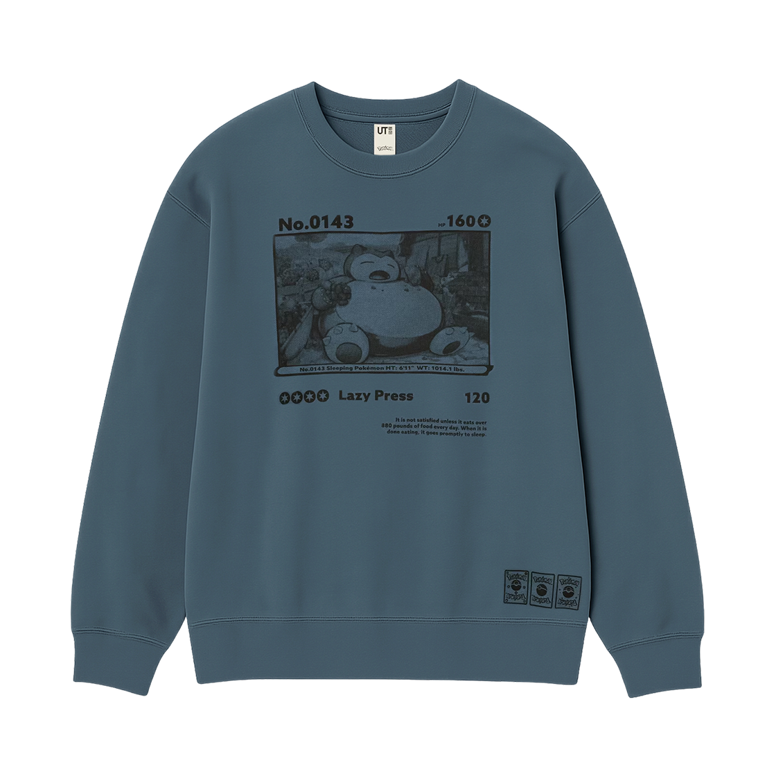 유니클로 UT x 포켓몬 카드 게임 스웨트셔츠 블루 - JP(Uniqlo UT x Pokemon Card Game Sweatshirt Blue - JP)