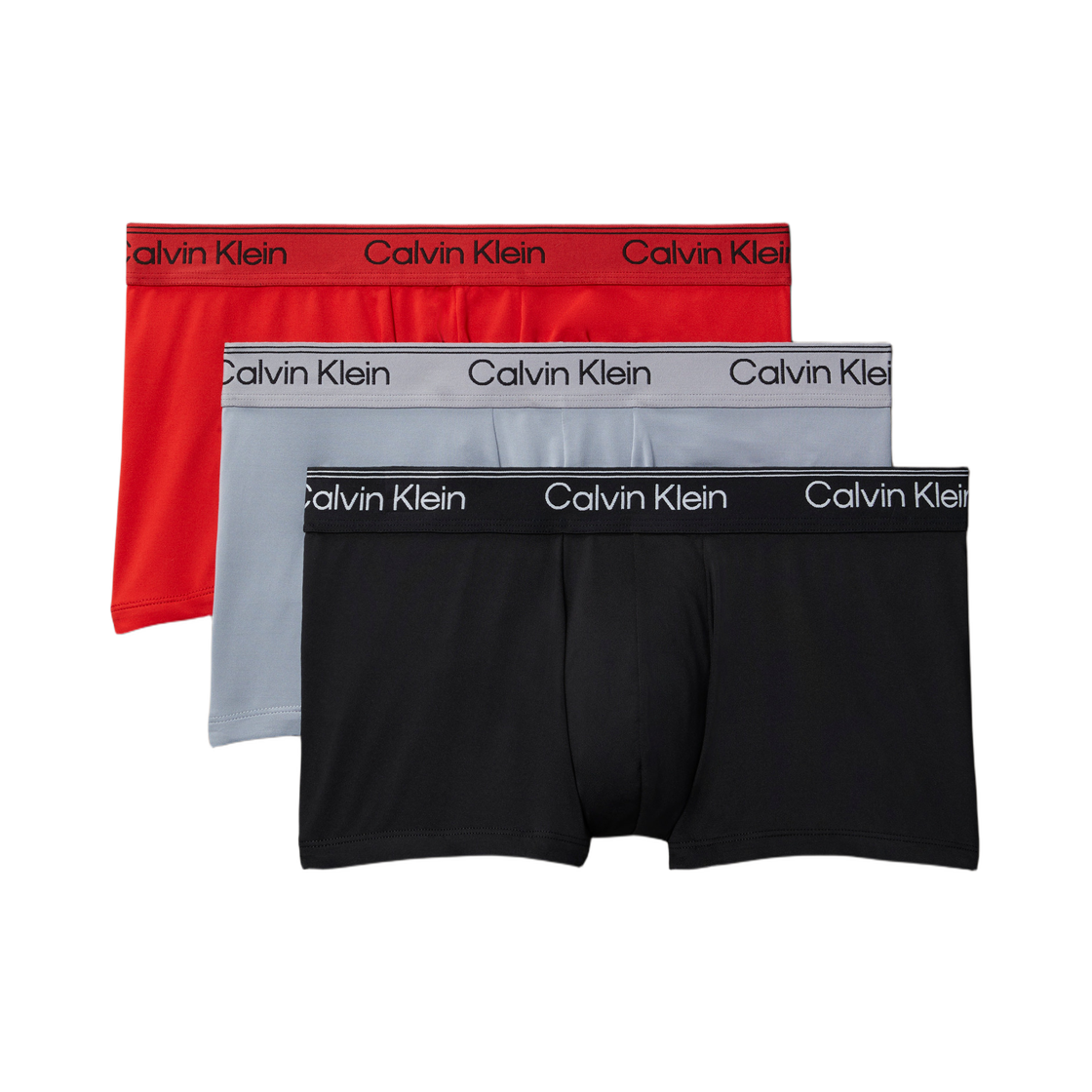 NB44090AJ Calvin Klein Microfiber Stretch 3-pack Low Rise Trunk Multicolor