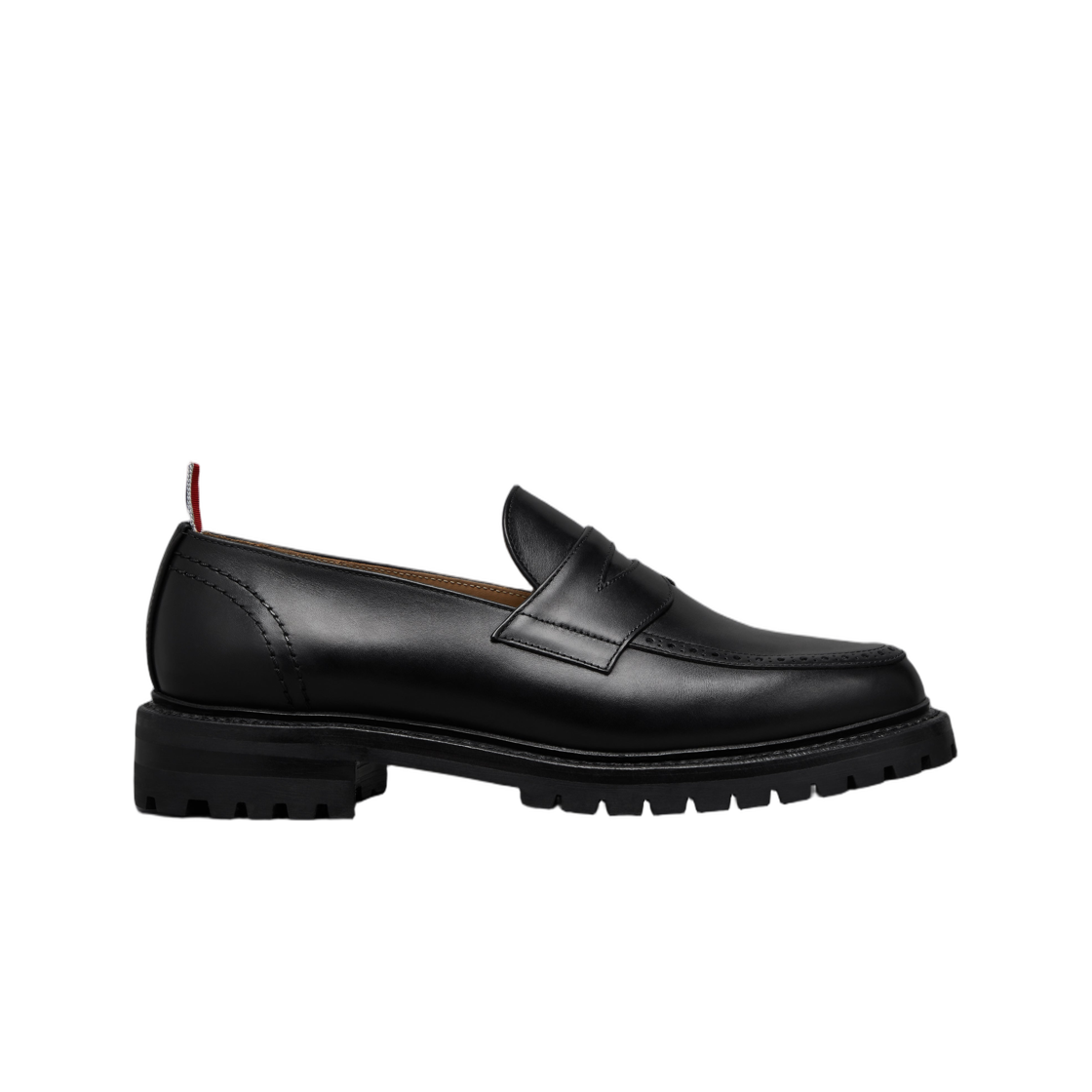 톰브라운 박스 카프 페니 로퍼 블랙(Thom Browne Box Calf Penny Loafer Black)