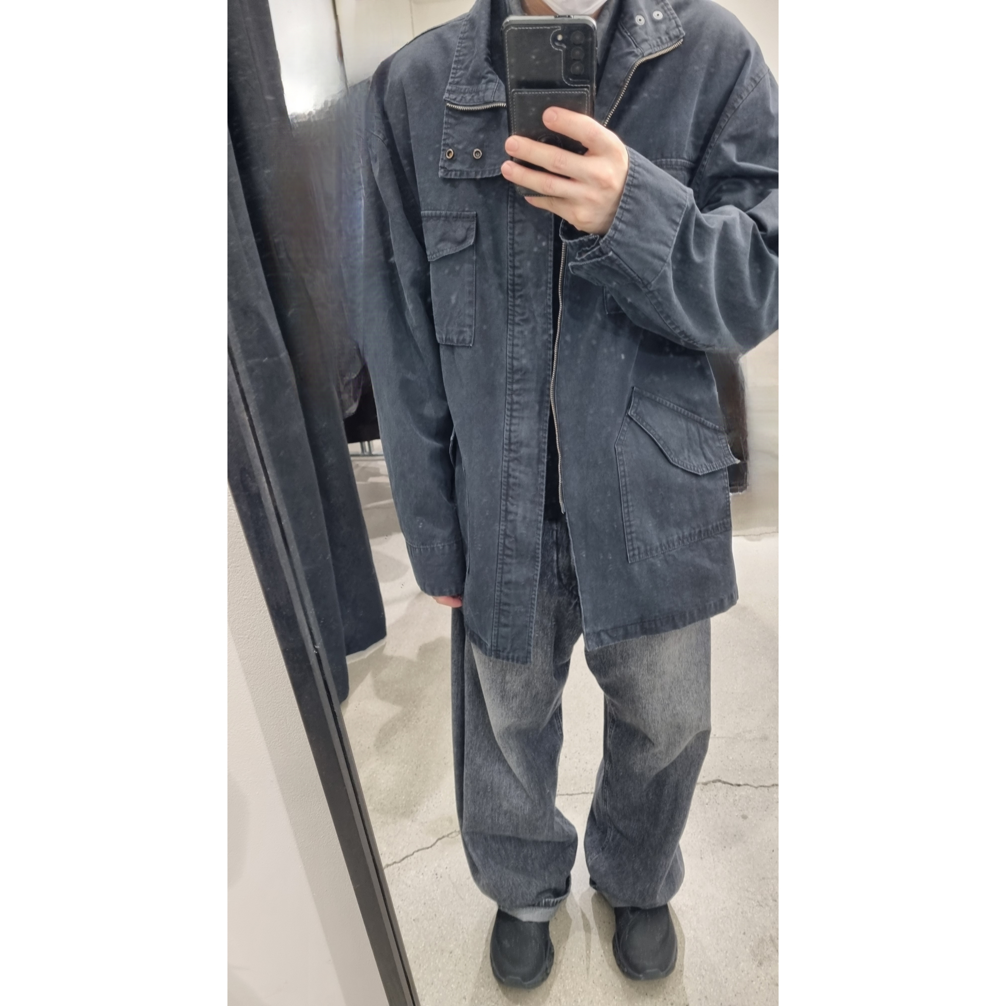 On Running x Post Archive Faction (Paf) Cloudmonster 2 Black Magnet 착용 스타일 - 1