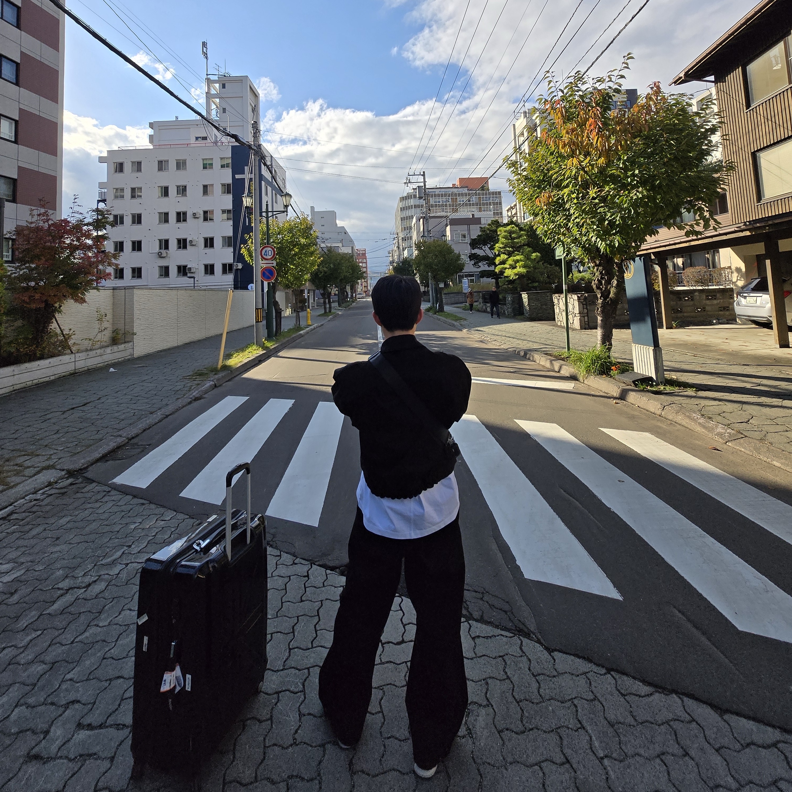 Nonnod Segment Jacket Black, Nonnod Segment Pants Black 착용 스타일