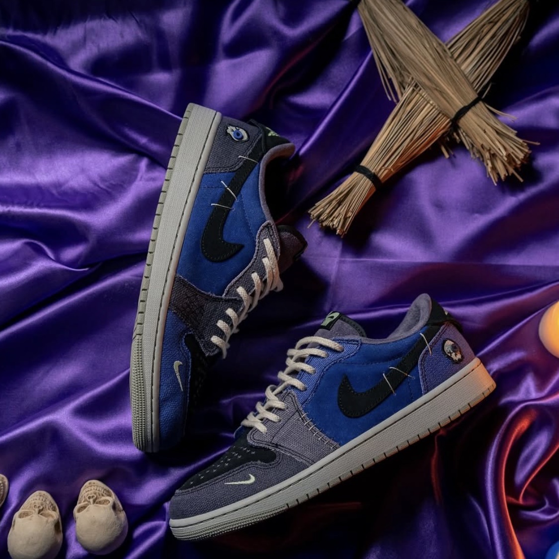 Jordan 1 x Zion Williamson Retro Low OG Regency Purple and Dark Raisin 착용 스타일 - 2