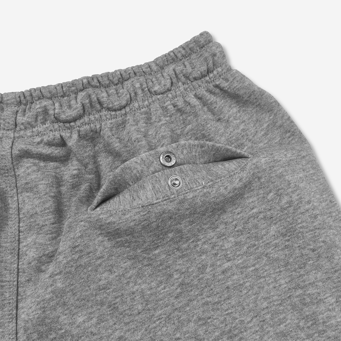 나이키 클럽 프렌치 테리 플로우 쇼츠 다크 그레이 헤더 라이트 스모크 그레이 - 아시아(Nike Club French Terry Flow Shorts Dark Grey Heather Light Smoke Grey - Asia) - 4