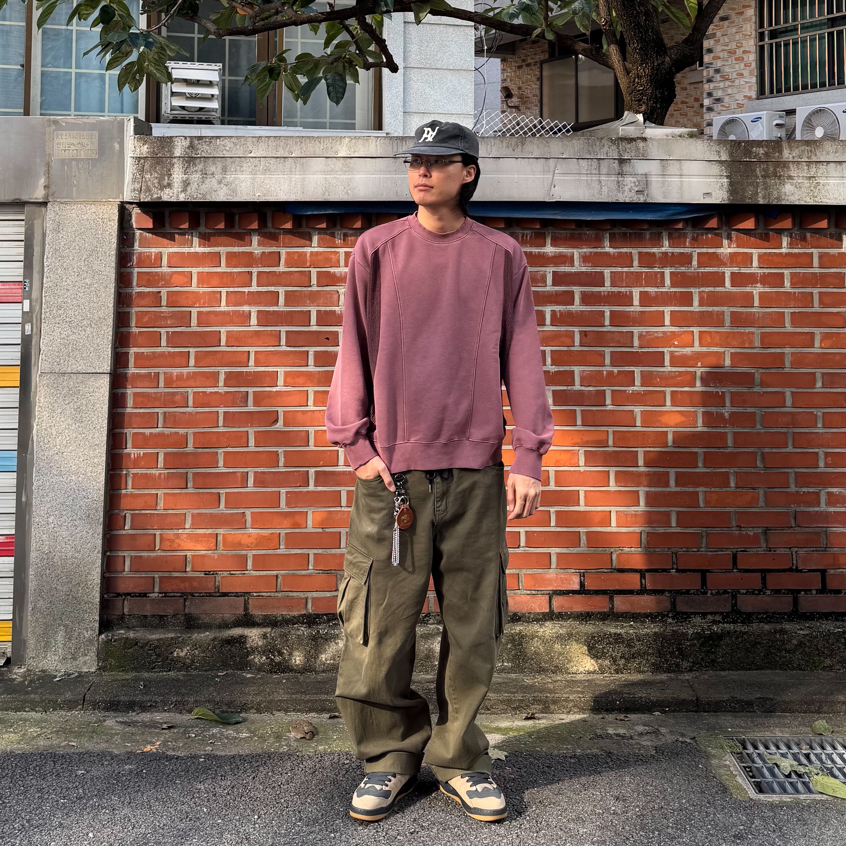 Jordan Session Khaki Anthracite 착용 스타일 - 2