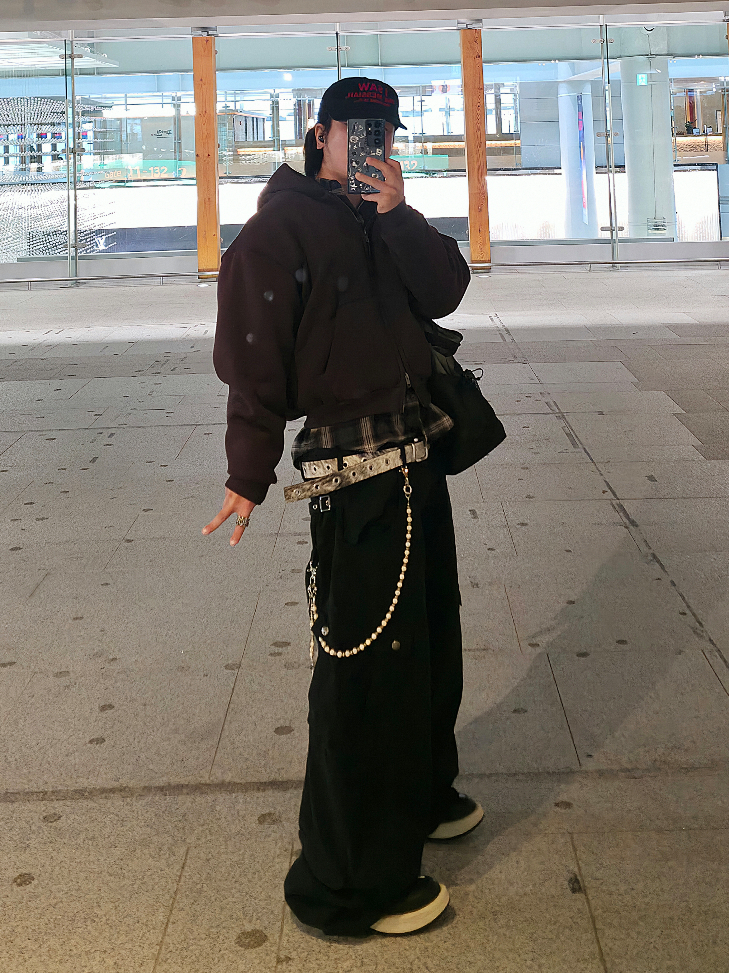Converse x Drkshdw Turbowpn Black Cream, My Name is Peter 6-Panel Messiah Cap Black 착용 스타일 - 2