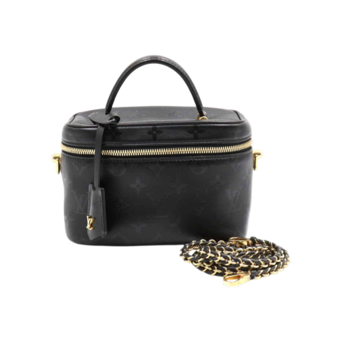 ITITTFJ3MC6S Louis Vuitton Monogram Black Vanity PM Tote & Shoulder Bag