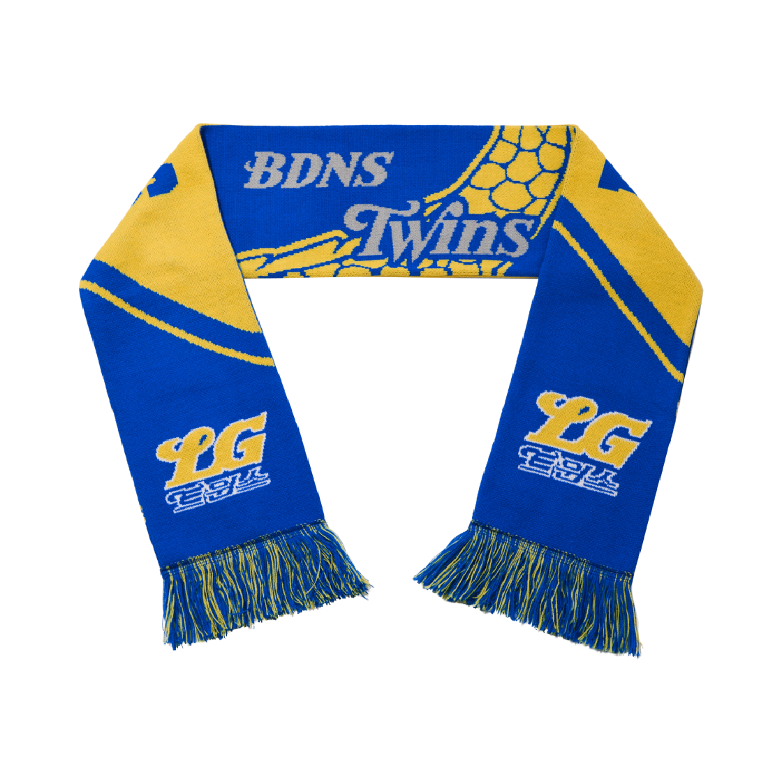 빠더너스 x 엘지트윈스 베이스볼키즈 머플러 블루 옐로우(BDNS x LG TWINS Baseballkids Muffler Blue Yellow)