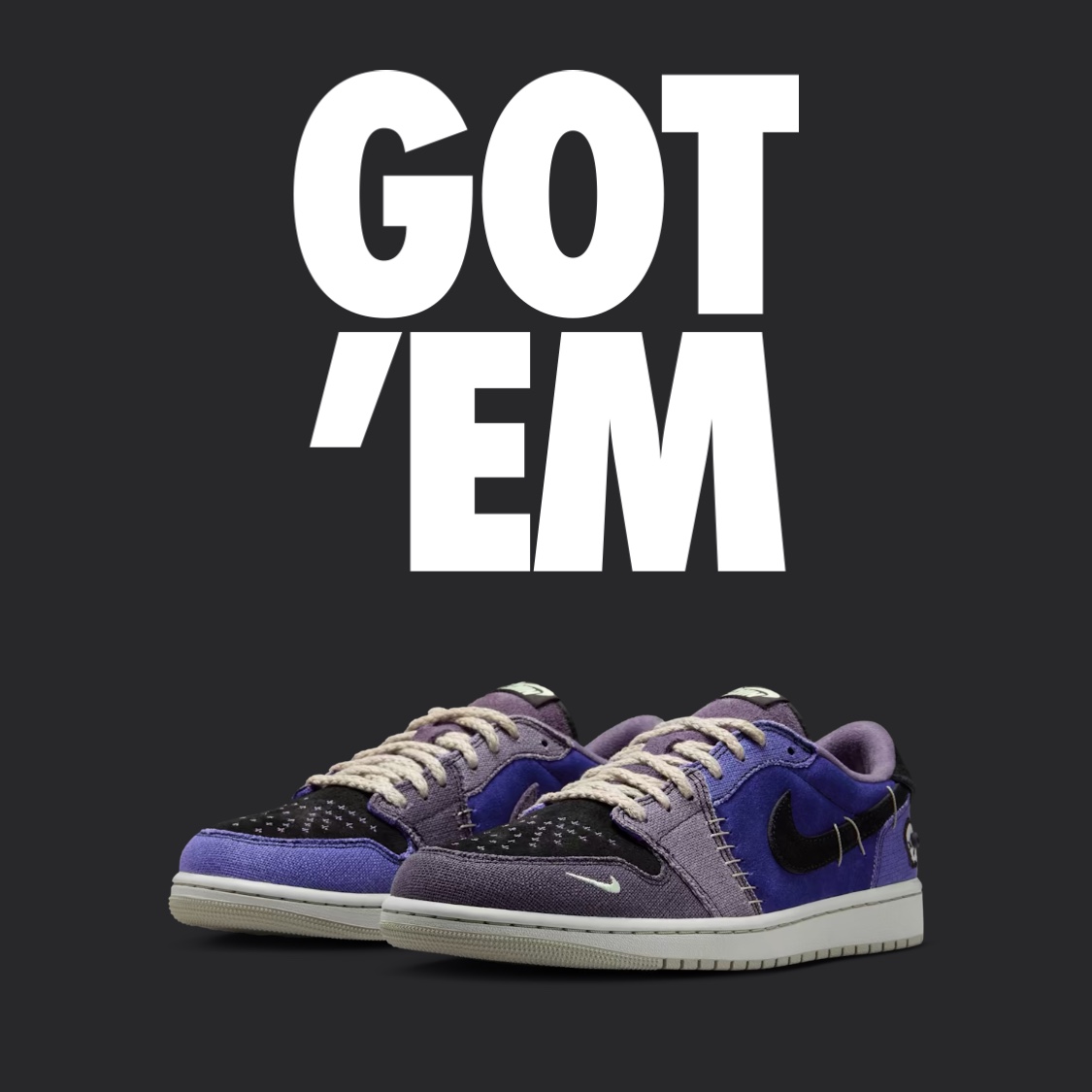 Jordan 1 x Zion Williamson Retro Low OG Regency Purple and Dark Raisin 착용 스타일