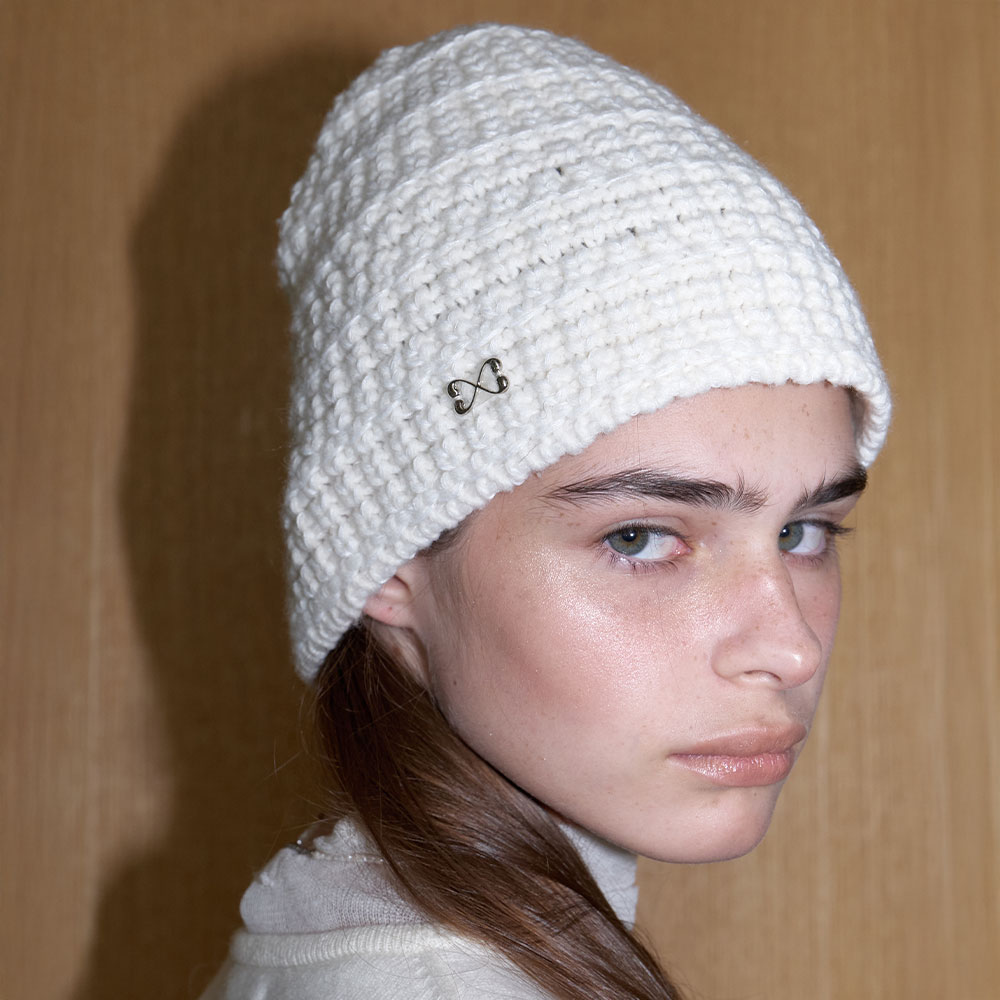 러브미몬스터 몬트 클래식 울 비니 아이보리(lovememonster Mont Classic Wool Beanie Ivory) - 2