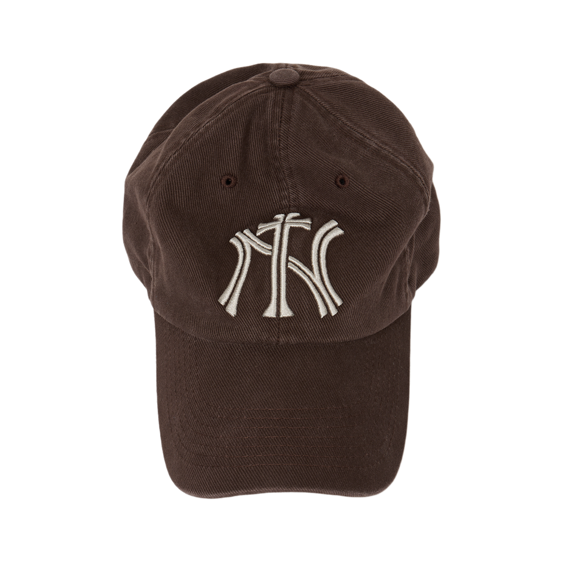 이티씨이 엔와이 크로스 워시드 캡 브라운(ETCE Ny Cross Washed Cap Brown)