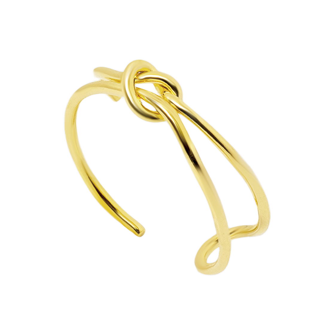L253MRI020 lovememonster Tini Knot Ring Gold