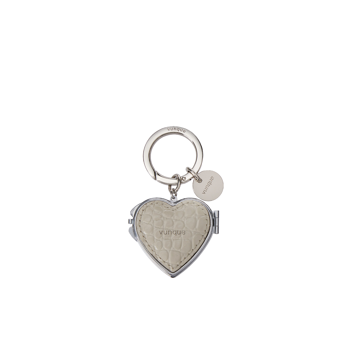 분크 하트 포켓 미러 참 베이지(vunque Heart Pocket Mirror Charm Beige) - 3