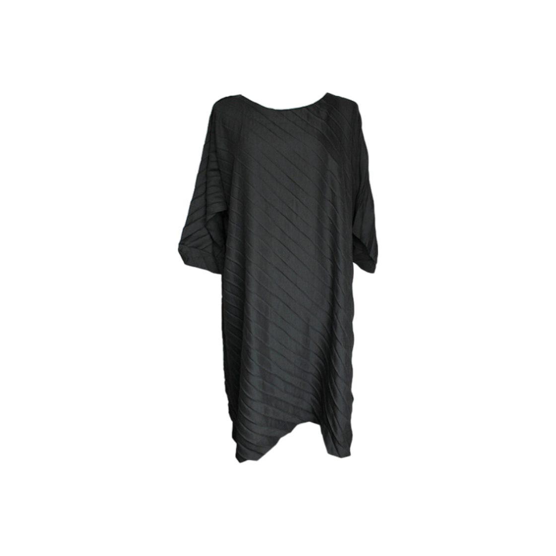 이세이 미야케 ME 차콜 그레이 플리츠 원피스 프리 사이즈(Issey Miyake ME Charcoal Gray Pleated Dress Free Size)