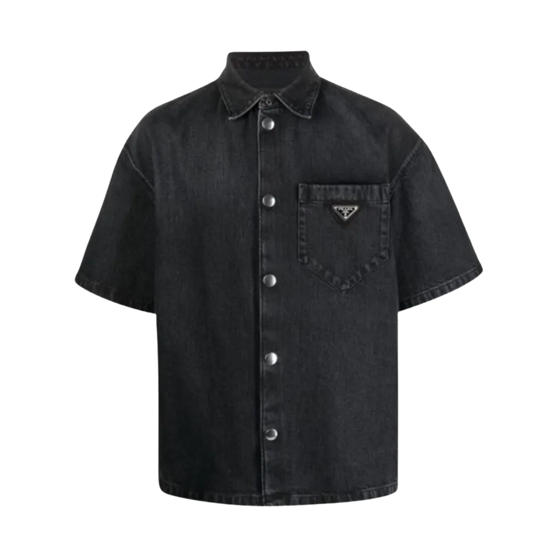 GEC067-17AZ-F0557 Prada Denim Shirt Black