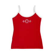 (W) Chrome Hearts Horseshoe Logo Tank Top Red