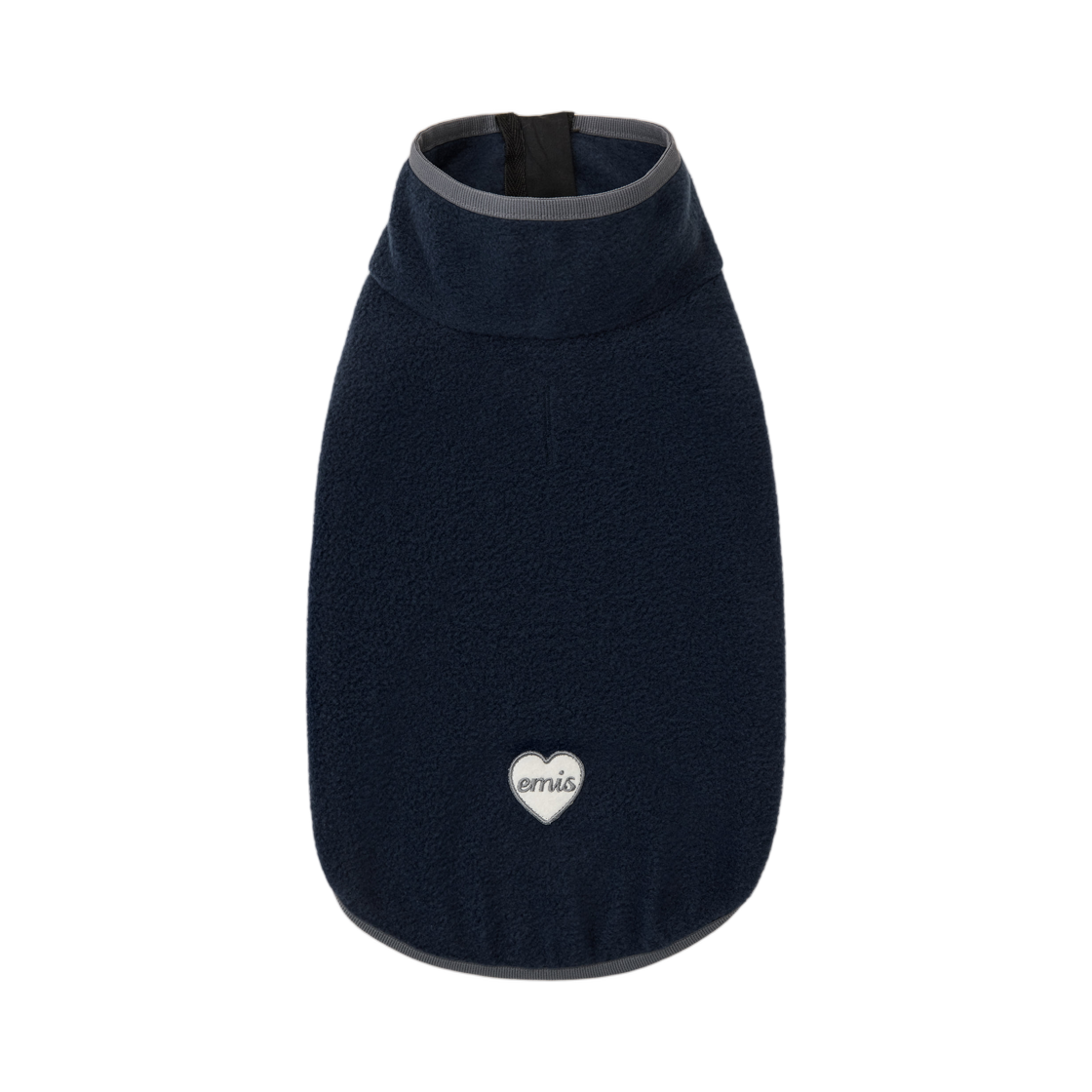 이미스 펫 하트 와펜 집업 플리스 네이비(Emis Pet Heart Wappen Zip Up Fleece Navy)