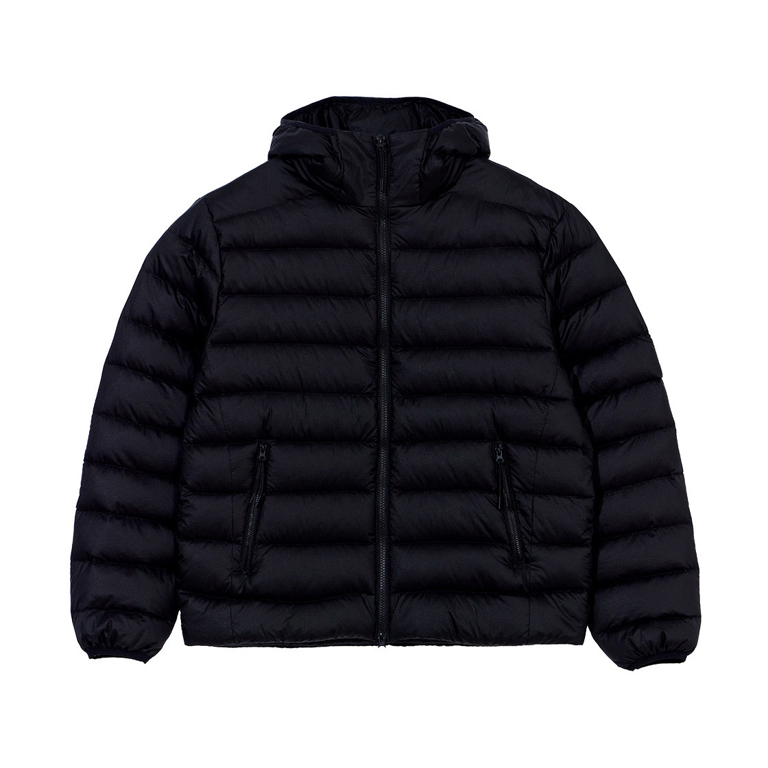 KB4DJ1100MBK KALA PATTHAR Back Logo Duck Down Lightweight Padded Jacket Black