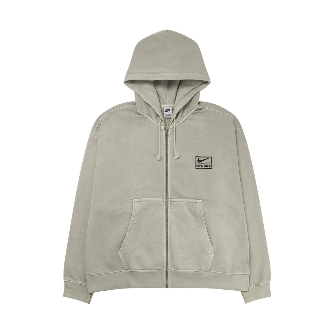 Nike Nike x Stussy Pigment Dyed Fleece Zip Hoodie Light Bone (FZ9990-072) · S