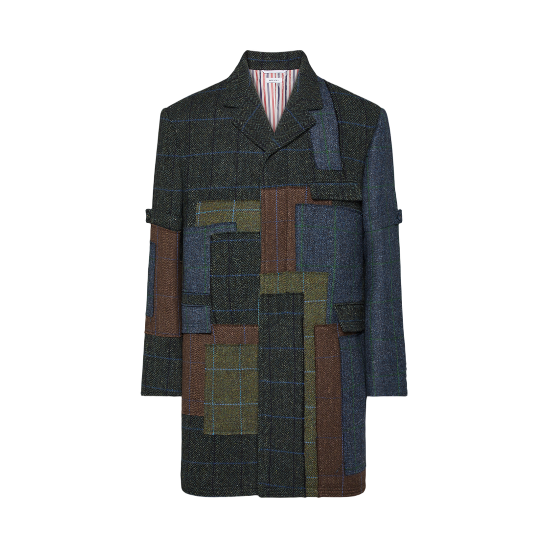 톰브라운 헌팅 트위드 체스터필드 암밴드 자켓 시즈널 멀티(Thom Browne Hunting Tweed Chesterfield Armband Jacket Seasonal Multi)