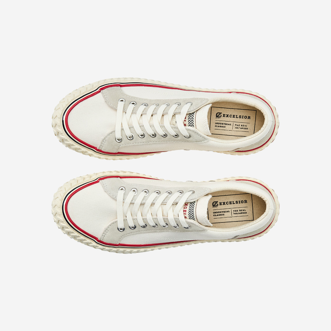 엑셀시오르 2025FW 볼트 레트로 화이트 스니커즈 남녀공용 사이즈(Excelsior 2025FW Bolt Retro White Sneakers Unisex Size) - 6
