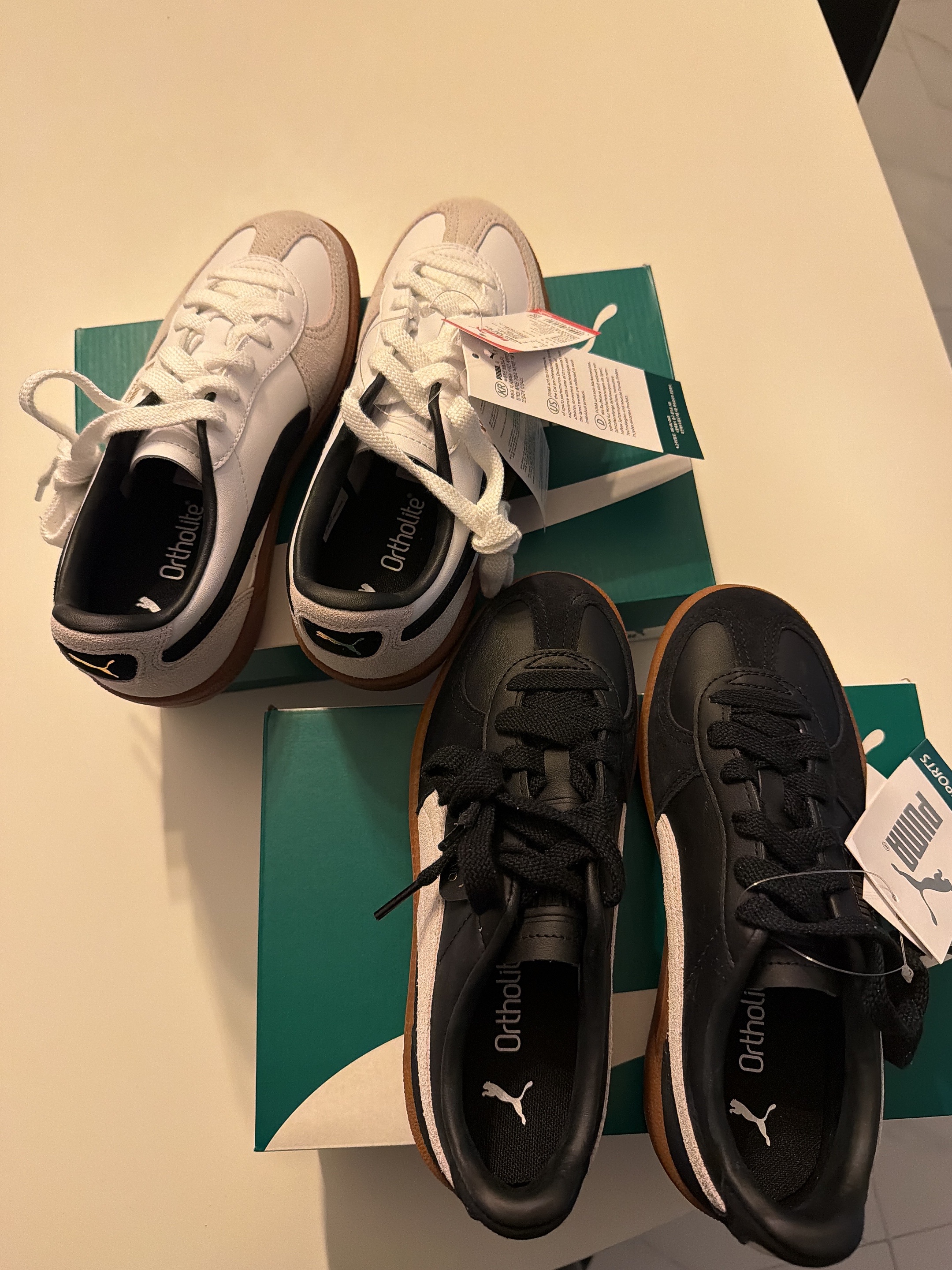 Puma Palermo Black White 착용 스타일