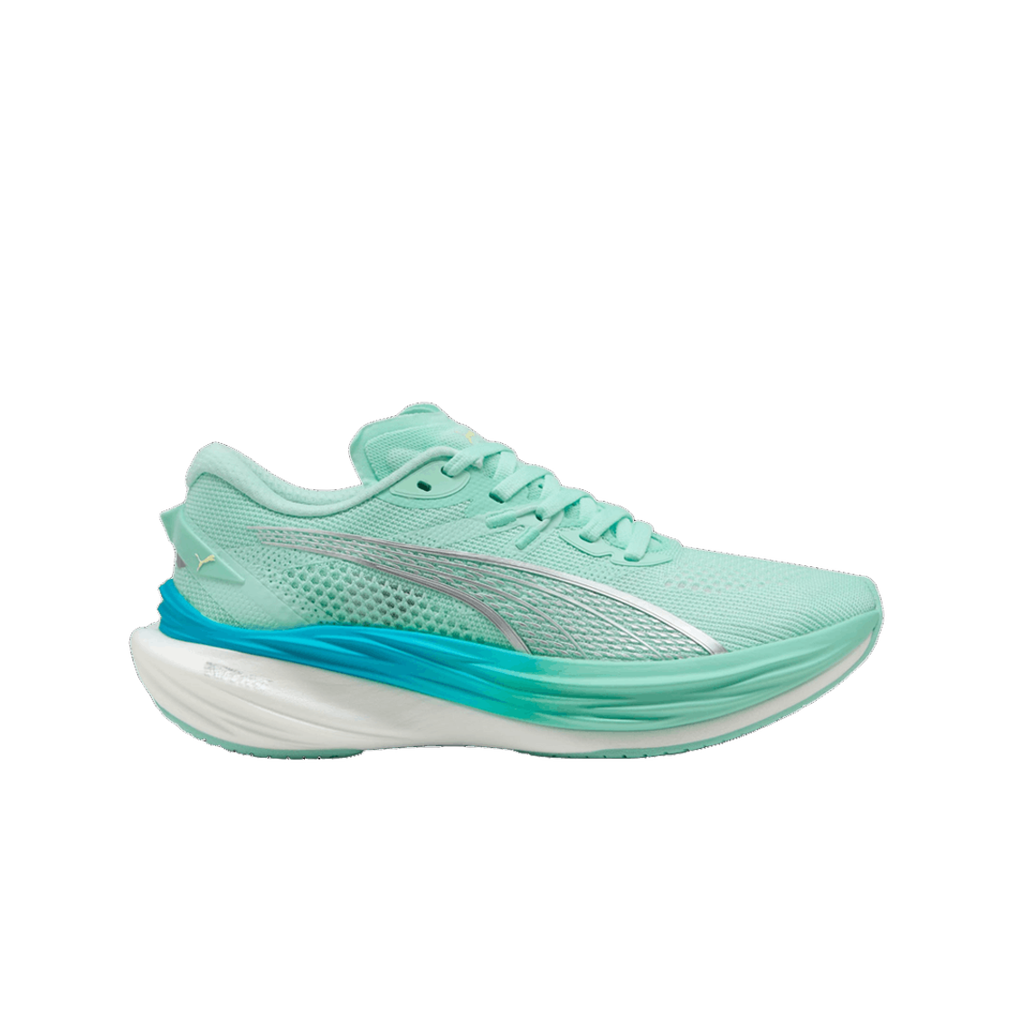 (W) 푸마 디비에이트 나이트로 3 민트 멜트 스피드 블루((W) Puma Deviate Nitro 3 Mint Melt Speed Blue)