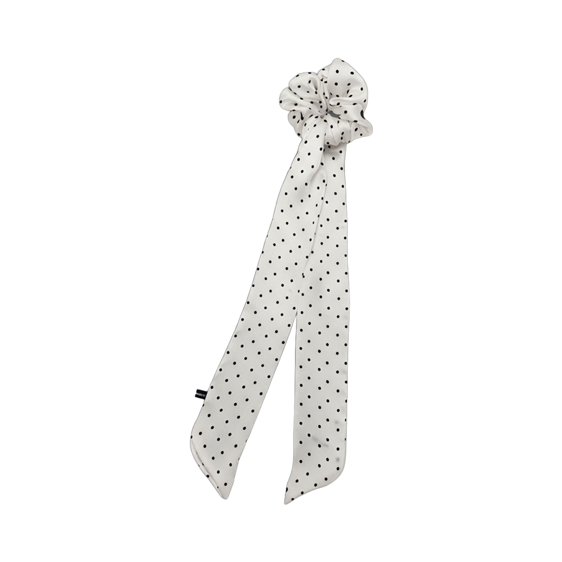 L253MSF020 lovememonster Dot Satin Two-Way Scarf White
