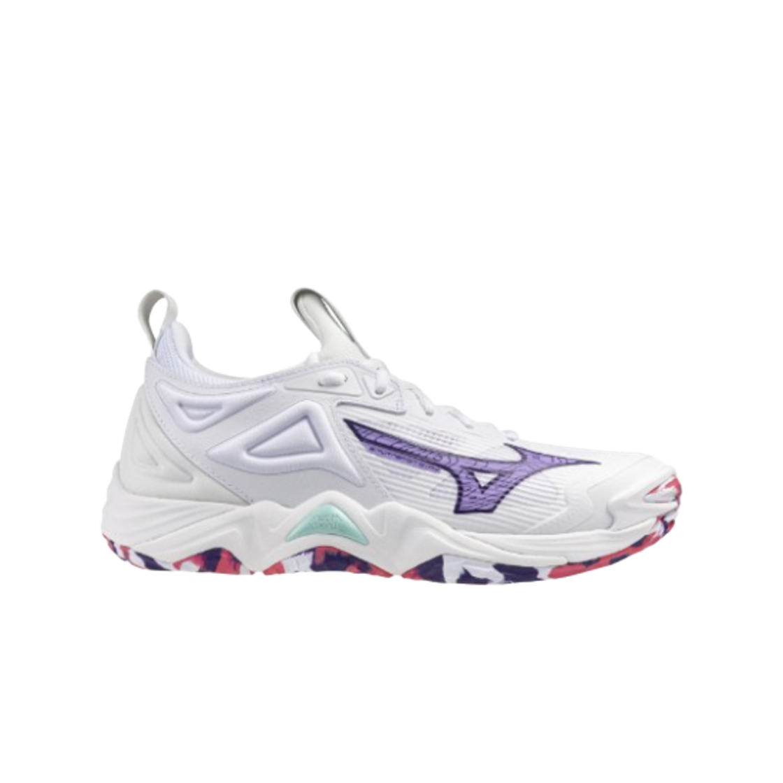 V1GC231220 (W) Mizuno Wave Momentum 3 White Violet Indigo