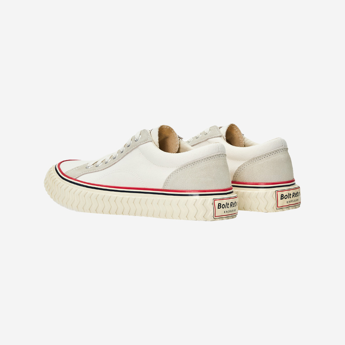 엑셀시오르 2025FW 볼트 레트로 화이트 스니커즈 남녀공용 사이즈(Excelsior 2025FW Bolt Retro White Sneakers Unisex Size) - 4
